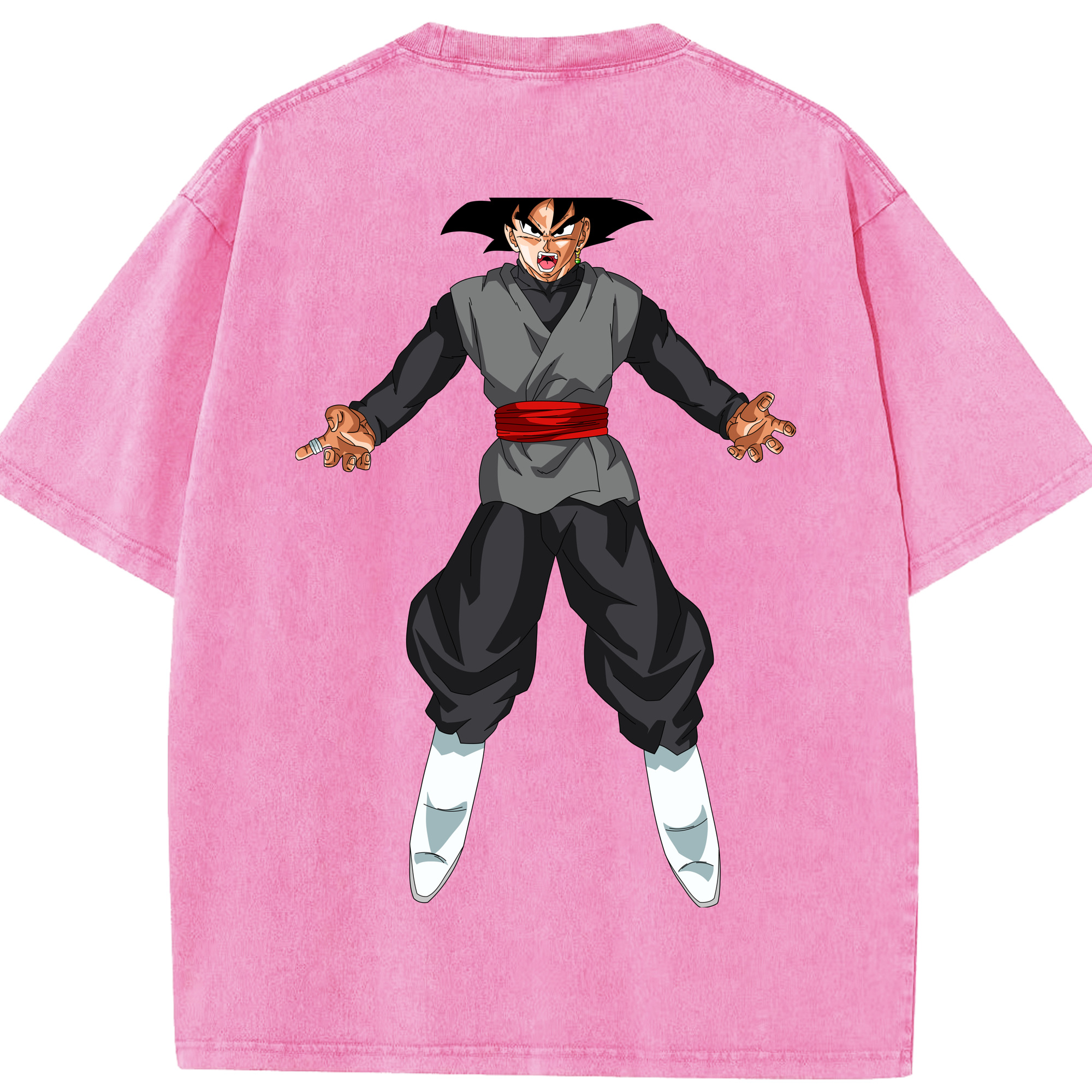 （画像用） ドラゴンボール ベジータ四世（Bejīta Yonsei）DRAGON BALL Vegeta IV 綿100% ヴィンテージ風 半袖Tシャツ（背面プリント）